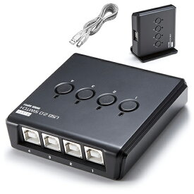 USB切替器 手動 4台 USB2.0 プリンタ 外付けHDD ワイヤレスキーボード＆マウス対応 EZ4-SW021