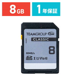 【最大2,500円クーポン発行中】SDカード SDHCカード 8GB Class10 【ネコポス対応】 EZ6-HT8G10