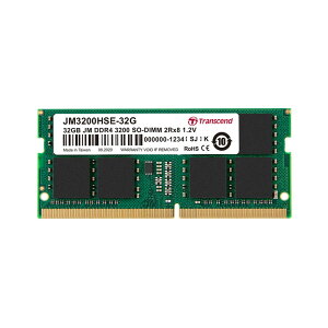 yő2,000~N[|szm[gp\Rp 32GB Transcend DDR4-3200 SO-DIMM JM3200HSE-32G TTvCylR|XΉz