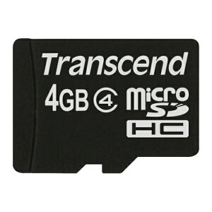 microSD�J�[�h 4GB Class4 microSDHC �}�C�N��SD �����ۏ� TS4GUSDC4 �g�����Z���h�y�l�R�|�X�Ή��z