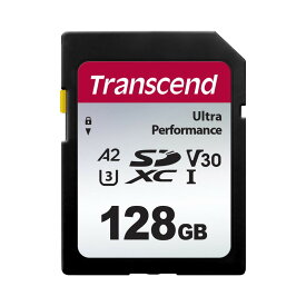 【最大2500円クーポン発行中】Transcend SDXCカード 128GB UHS-I U3 V30 A2 TS128GSDC340S【ネコポス対応】