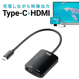 USB Type C-HDMI変換アダプタ 4K/60Hz HDR対応 PD100W 20cm iPad Pro Air Nintendo Switch 有機ELモデル対応 ブラック EZ5-KC038