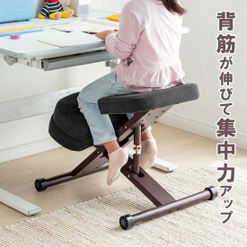 バランスチェア 子供 学習椅子 学習チェア 木製 補助クッション付き 高さ調節 角度調整 大人 EZ15-SNCH045