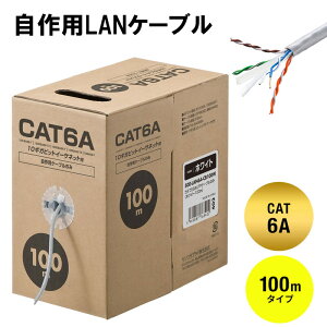 CAT6A p LANP[u 100m P[û `x10Gbps `ш500MHz OX}[N zCg  EZ5-LAN6A-CB100W