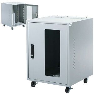 ハブ収納ボックス 防塵 簡易 鍵付き 6U 【配達時間指定不可】【代引き 後払い決済不可商品】 MR-FAHBOX6U サンワサプライ