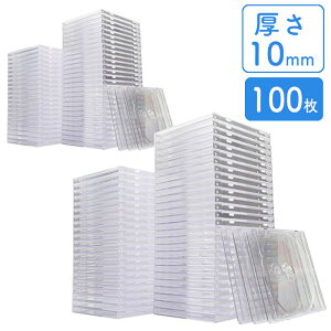 CD DVDP[X NA 10mm vP[X 100Zbg EZ2-FCD024-100C