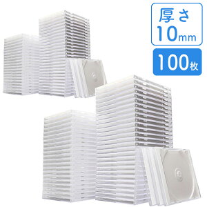 CD DVDP[X zCg 10mm vP[X 100Zbg EZ2-FCD024-100W