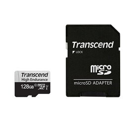 【ランク別最大P10倍~4/27 9:59まで】microSDカード 128GB Class10 長期保証 UHS-I U1 microSDXC マイクロSD 高耐久 ドライブレコーダー セキュリティカメラ SD 変換アダプタ付き トランセンド TS128GUSD350V【ネコポス対応】