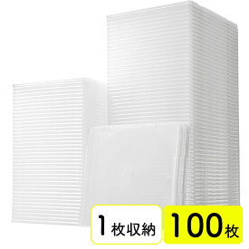 CD DVDケース スリムタイプ PP素材 1枚収納 クリア 100枚入 EZ2-FCD045-100C