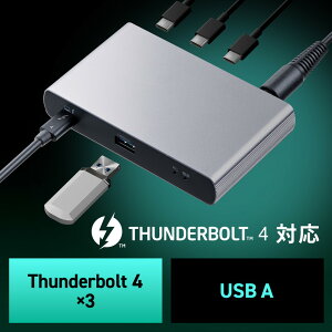 hbLOXe[V Thunderbolt4 2 o TB4×3|[g 85W PD[d TB4P[ut 40Gbps 4K/60Hz×2 USB A EZ4-VGA026