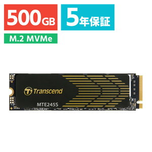 M.2 SSD 500GB Type2280 ő]x4800MB/s NVMe1.4 PCIe4.0×4 Жʎ Transcend gZh TS500GMTE245SylR|XΉz