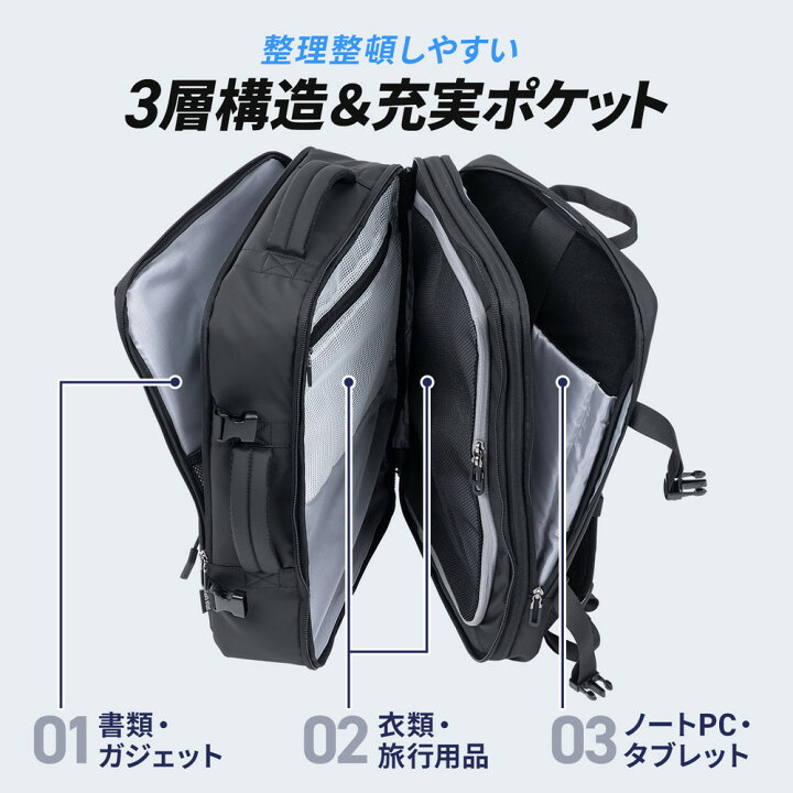 楽天市場】ビジネスリュック メンズ 大容量 拡張 22L〜35L PCリュック 