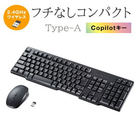 【最大2,000円オフクーポン発行中】ワイヤレスキーボード マウスセット テンキー付き USB A レシーバー メンブレン コンパクト フルキーボード 乾電池式 Copilotキー ブラック SKB-WL40ASETBK サンワサプライ