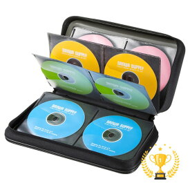 【最大1,000円オフクーポン発行中】【楽天1位受賞】DVD CDセミハードケース 96枚収納 ブラック FCD-WL96BK サンワサプライ