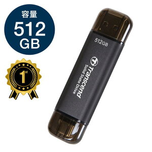 yyV1ʎ܁zOtSSD 512GB ESD310C XeBbN |[^u fARlN^ Tanscend TS512GESD310C Transcend gZhylR|XΉz