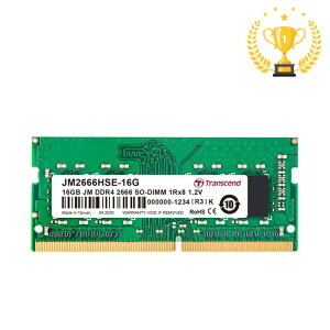 yő2,000~N[|szyyV1ʎ܁zm[gp\Rp Transcend 16GB DDR4-2666 PC4-21300 SO-DIMM gZhylR|XΉz JM2666HSE-16G