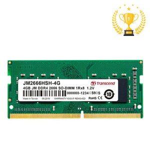 yő2,000~N[|szyyV1ʎ܁zm[gPCp 4GB DDR4-2666 PC4-21300 SO-DIMM Transcend gZh JM2666HSH-4GylR|XΉz