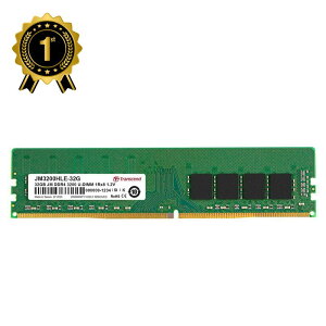 yő2,000~N[|szyyV1ʎ܁zfXNgbvp Transcend 32GB DDR4 3200 U-DIMM 2Rx8 JM3200HLE-32G TTvCylR|XΉz