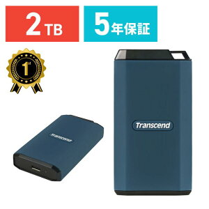 yyV1ʎ܁zOtSSD 2TB e ő2000MB/s ^ ϏՌ IPX5h Type-C / USB A Ot USB20Gbps iPhone15Ή lCr[ Transcend gZh TS2TESD410C