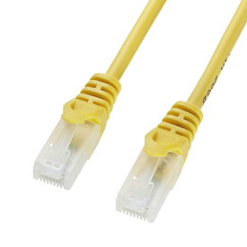 ツメ折れ防止LANケーブル Cat5e 1m イエロー LA-Y5TS-01Y サンワサプライ【ネコポス対応】