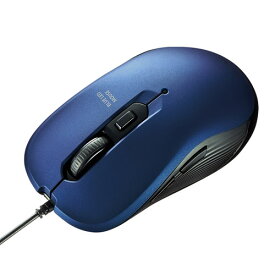 ブルーLEDマウス 有線 5ボタン ブルー MA-BL114BL サンワサプライ