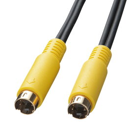 ビデオケーブル 黄色 S端子 1m ビデオ AV機器 接続 映像 KM-V7-10K2 サンワサプライ