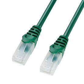 【6/5限定！最大100％ポイントバック】ツメ折れ防止LANケーブル Cat5e 20m グリーン LA-Y5TS-20G サンワサプライ