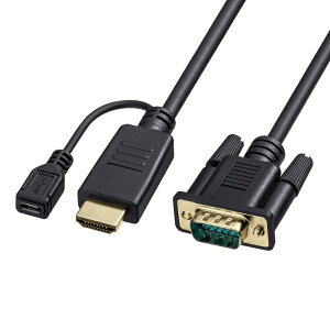 �y�ő�2,000�~�I�t�N�[�|�����s���zHDMI-VGA�ϊ��P�[�u�� �u���b�N 1m �h���C�o�s�v KM-HD24V10 �T�����T�v���C