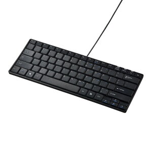 キーボード 有線 英語配列 USB スリム コンパクト ブラック SKB-E3UN サンワサプライ