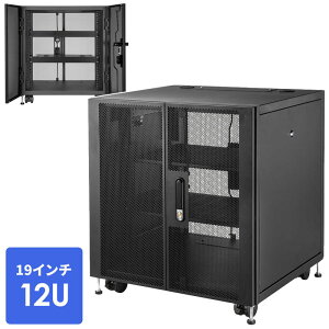 �y�N�[�|�����s���z�T�[�o�[���b�N 19�C���`�}�E���g 12U ���s��600mm �L���X�^�[ �� �Z�L�����e�B �@����[�{�b�N�X �� �u���b�N CP-SVCBOX6BK �T�����T�v���C