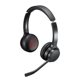 Bluetoothヘッドセット 両耳タイプ 単一指向性マイク MM-BTSH62BK サンワサプライ