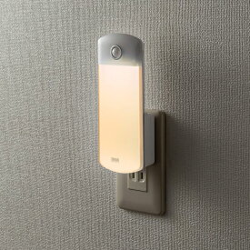 LEDセンサーライト 壁コンセント用 充電式 人感センサー 懐中電灯 停電時自動点灯 USB-LED01N サンワサプライ
