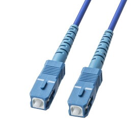 OS2 光ファイバケーブル 1m アーマード1芯 シングルモード SC-SC 光回線ONU対応 ブルー HKB-AM1SCSC1-01 サンワサプライ