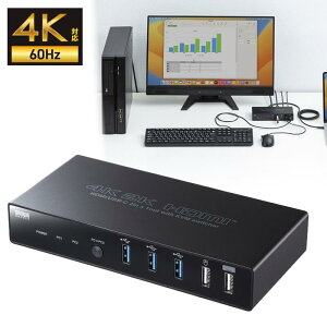 p\Rؑ֊ Type-Cڑ HDMI G~[V񓋍 SW-KVM2DK TTvC