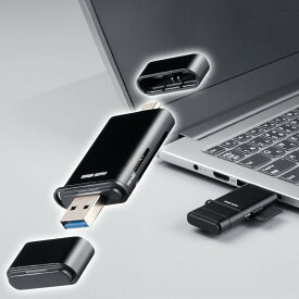 【最大1,000円オフクーポン発行中】カードリーダー USB A & USB-C 接続 SDカード microSDカード UHS-II 対応 USB3.0 5Gbps 2-in-1 小型 軽量 高速 ブラック ADR-5TCMSD3BK サンワサプライ【ネコポス対応】