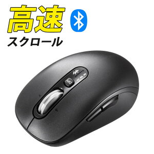 ���C�����X�}�E�X �`���g�z�C�[�� �����X�N���[�� Bluetooth ���� �É� 5�{�^�� �u���[LED �}���`�y�A�����O �J�E���g�؂�ւ� ���E�X�N���[�� Mac�Ή� �߂� �i�� MA-BBS529BK �T�����T�v���C