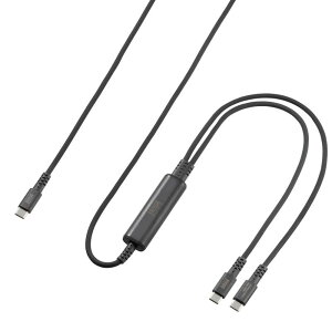 �y�ő�2,000�~�I�t�N�[�|�����s���zUSB Type-C�P�[�u�� �}���[�d PD100W 2-in-1 2�䓯���[�d �f�[�^�ʐM ��� �V���R���P�[�u�� �P�[�u���^�C�t�� 1.2m �u���b�N KU-CCP100D12BK �T�����T�v���C�y�l�R�|�X