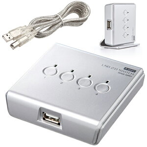 yő2,000~N[|szUSBؑ֊ 4 蓮 RpNg USB2.0 RpNg p\R v^[ HDD }EX L[{[h SW-US24N TTvC