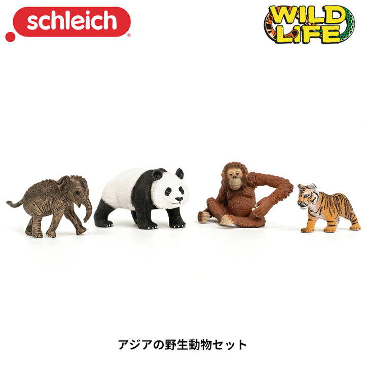 楽天市場】アジアの野生動物セット 42736 動物フィギュア Wild Life 
