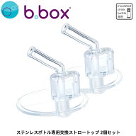 b.box ステンレスボトル専用 交換ストロートップ 2個セット 350ml 500ml対応 501058replacement straw to…