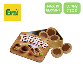Erzi エリツィ 木製ままごと トフィーチョコレート 缶ケース入り 827093
