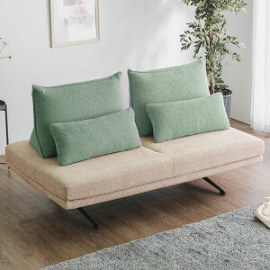 ソファ ソファー 選べる背クッション付き ブークレー ブークレ 幅160cm 2人掛け 2P sofa ソファベッド ソファーベッド ファブリック 大型 背もたれ クッション 韓国インテリア 韓国風 韓国 かわ