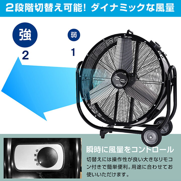 楽天市場】ナカトミ BF-75V 業務用扇風機 大型工場扇 工業扇 75cm 全閉式 ビッグファン 企業法人向け 扇風機 産業扇 循環 換気 送風機 75cm羽根 キャスター付き 業務用 扇風機 送風機 大型 ファン サーキュレーター 熱中症対策 工場用 : 激安家具 楽天市場店 楽天市場】ナカトミ BF-75V 業務用扇風機 大型工場扇 工業扇 75cm 全閉式 ビッグファン 企業法人向け 扇風機 産業扇 循環 換気 送風機 75cm羽根 キャスター付き 業務用 扇風機 送風機 大型 ファン サーキュレーター 熱中症対策 工場用 : 激安家具 楽天市場店