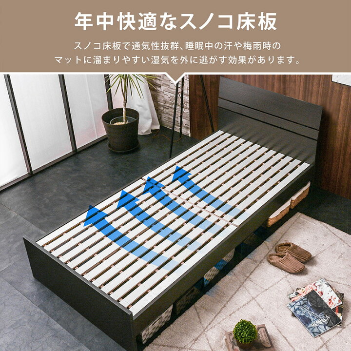 楽天市場】残り10台限定価格 宮無タイプ ベッド ベッドフレーム 
