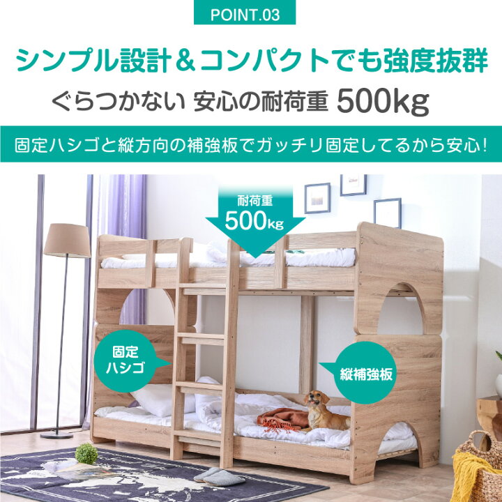 楽天市場】大特価 限定30台 3000円OFF 二段ベッド 2段ベッド ロー 