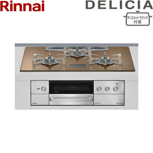 RHS72W38M12VNSTW/13A �����i�C RINNAI �f���V�A DELICIA �r���g�C���R���� �K���X�g�b�v AC100V�d�� �s�s�K�X �U�E�R�R�b�g���E���h�t�� 75cm�� ��������[]