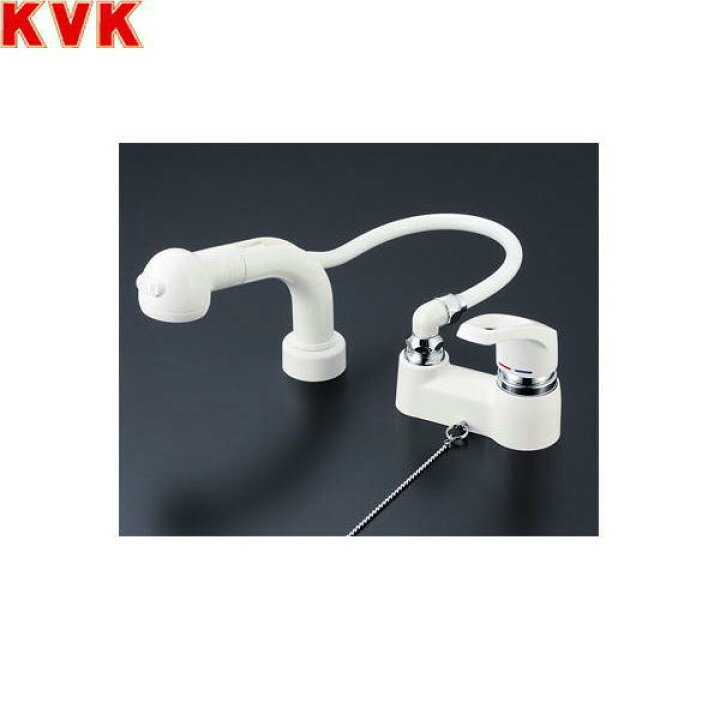 楽天市場】KM8008SLGS KVK洗面用シングルレバー式洗髪シャワー混合水栓 