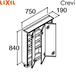MRA-753TXEU NV LIXIL/INAX NB ~[Lrlbg s560^Cv 3ʋ ~߃R[g Ԍ750 LEDCƖ []