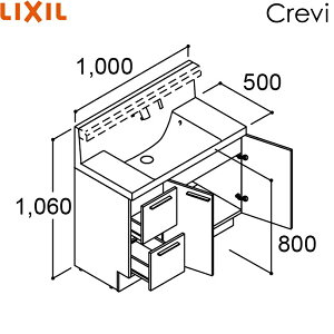 RBH-1005SFY-A/nCO[h NV LIXIL/INAX NB ϑ{̂̂ s500^Cv Ԍ1000 o^Cv VOo[V[ []