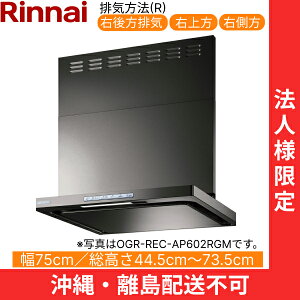 OGR-REC-AP752RGM iC RINNAI Wt[h ICX}bV[EX^ 75cm ǖʎt^Cv O[^bN rCE^Cv @llEzs []